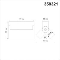 Потолочный светодиодный светильник Novotech Over Eos 358321 Потолочный светодиодный светильник Novotech Over Eos 358321