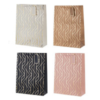 Пакет подарочный L (бумага 210г/м2, блок 12шт), L31 W12 H42 см, 5в.