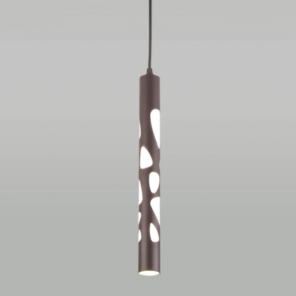 Подвесной светодиодный светильник Elektrostandard DLR037 12W 4200K кофейный a044558