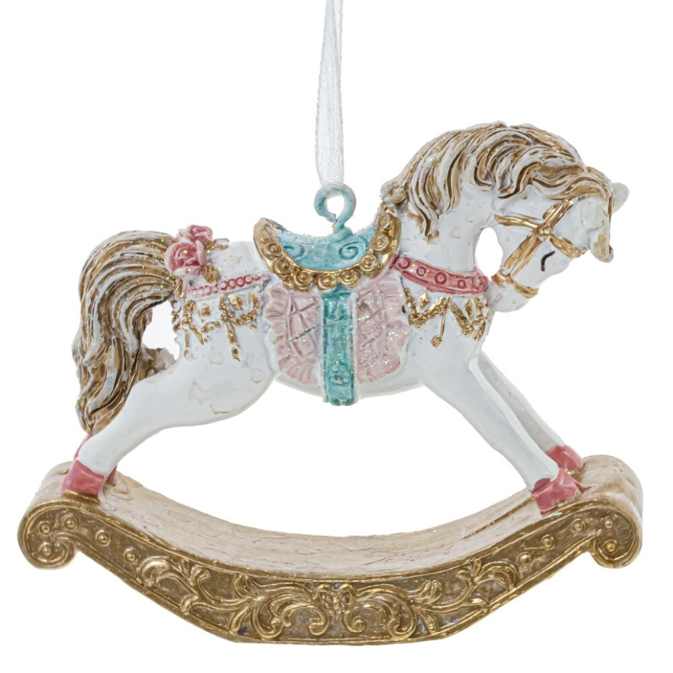 Украшение новогоднее "Лошадка-качалка", L7,5 W2 H6,5 см