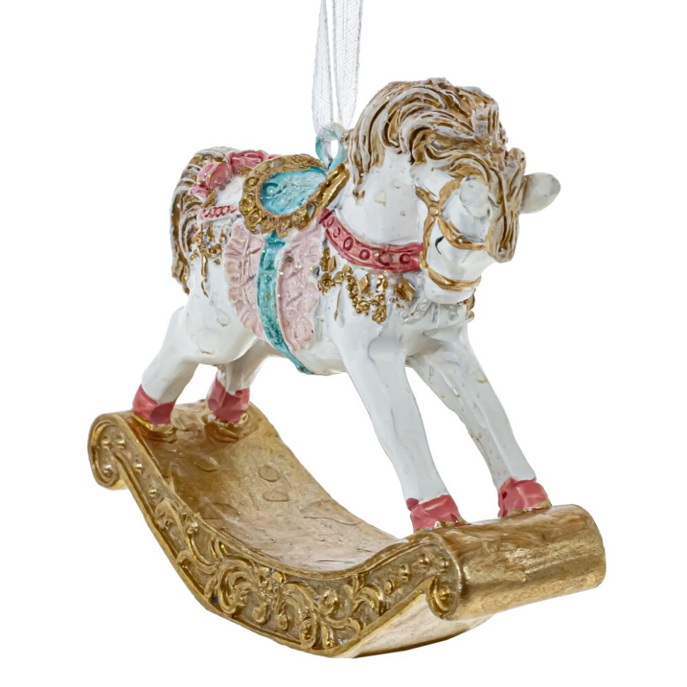 Украшение новогоднее "Лошадка-качалка", L7,5 W2 H6,5 см
