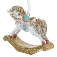Украшение новогоднее "Лошадка-качалка", L7,5 W2 H6,5 см