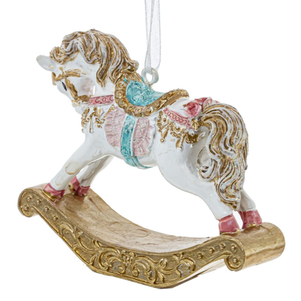 Украшение новогоднее "Лошадка-качалка", L7,5 W2 H6,5 см