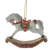 Украшение новогоднее "Лошадка-качалка", L7,5 W2 H6,5 см