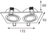 Точечный светильник M02 M02-026021 white Italline
