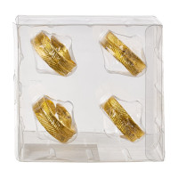 Набор из 4-х колец для салфеток, L11 W4,5 H11 см