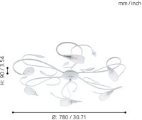 Потолочная люстра Gerbera 2 97749 Eglo