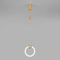 Подвесной светодиодный светильник Eurosvet Rim 90165/1 золото