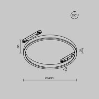 Трековый светильник Rim TR227-2-24W4K-B Maytoni