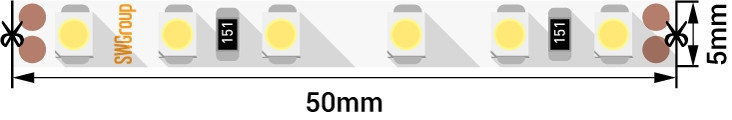 Светодиодная лента SWG3PT120-24-9.6-W SWG