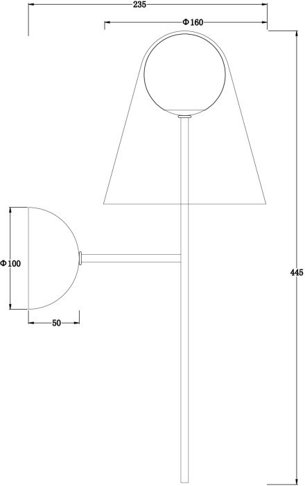 Бра Doublety FR5382WL-01BS Freya