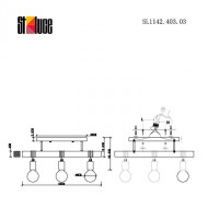 Подвесной светильник Bagetti SL1142.403.03 ST Luce