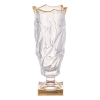 Ваза для цветов н/н 38см."Flamenco Soft" золотая