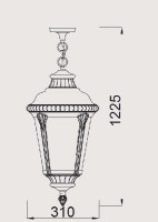 Уличный светильник подвесной 79755М Bl Oasis Light Уличный светильник подвесной 79755М Bl Oasis Light