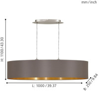 Подвесной светильник Maserlo 31619 Eglo