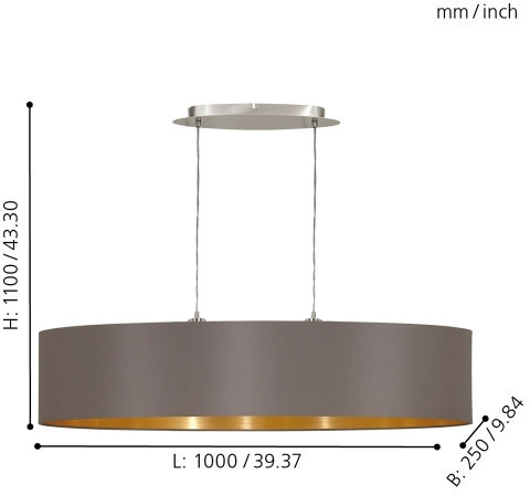 Подвесной светильник Maserlo 31619 Eglo