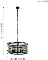 Подвесной светильник Blackwater 43093 Eglo