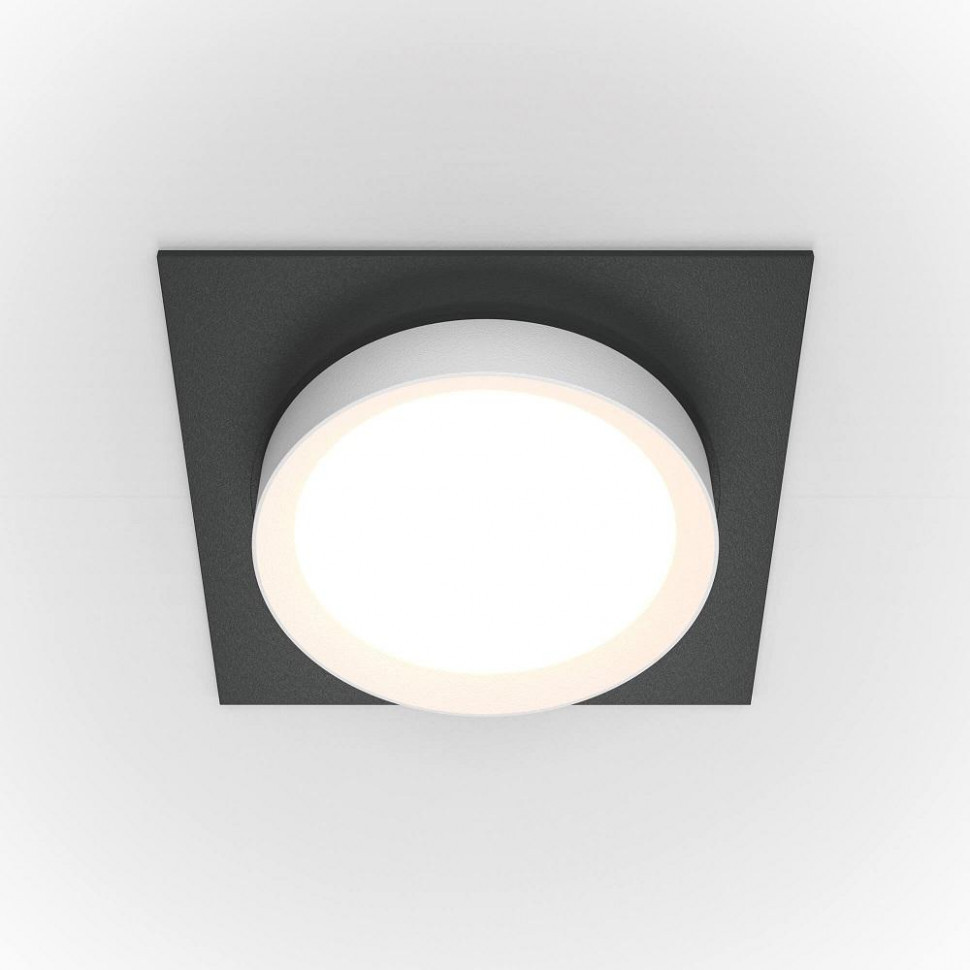 Встраиваемый светильник Maytoni Hoop DL086-GX53-SQ-BW