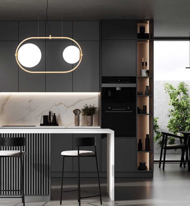 Подвесной светильник Panari LDP 1210-2 BK Lumina Deco