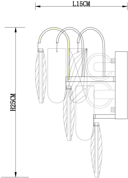 Бра Vivien A2719AP-2CC Arte Lamp