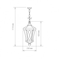 Уличный светильник подвесной Virgo GLXT-1450H Elektrostandard
