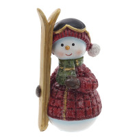 Фигурка декоративная "Снеговик",  L5 W5 H11 см, 2в.