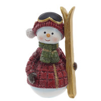 Фигурка декоративная "Снеговик",  L5 W5 H11 см, 2в.