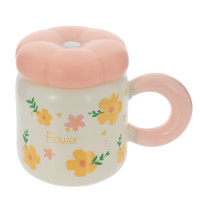 Кружка с крышкой, 400 мл, L13,5 W9 H11 см