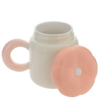 Кружка с крышкой, 400 мл, L13,5 W9 H11 см