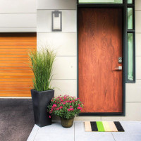 Уличный настенный светодиодный светильник Elektrostandard Frame 1527 Techno Led серый a051856