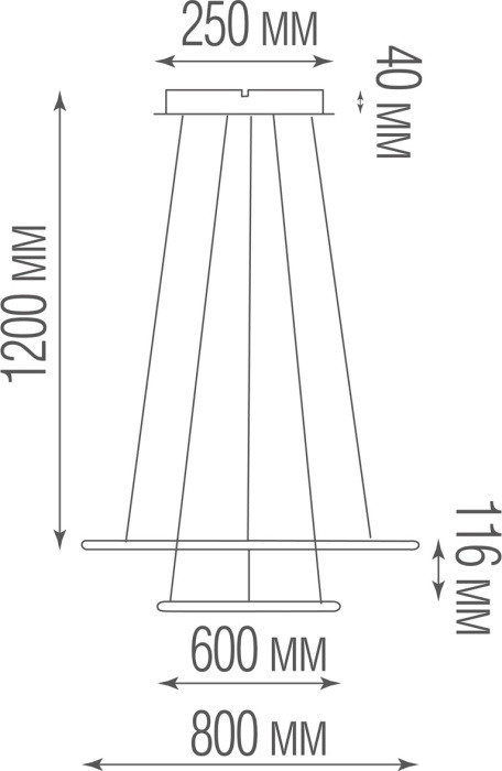 Подвесной светильник Nimbo S111024/2SQ 105W White In Donolux