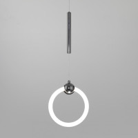 Подвесной светодиодный светильник Eurosvet Rim 90165/1 черный жемчуг