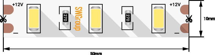 Светодиодная лента SWG660 SWG660-12-12-W-M SWG