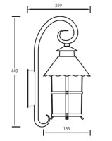 Настенный фонарь уличный  81502/18 Gb Oasis Light