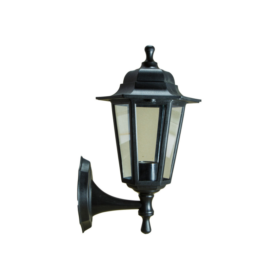 Настенный фонарь уличный Леда1 НБУ 06-60-001 черный ЭРА