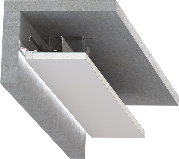 Профиль для светодиодной ленты PRO FGC-12-WH-2 SWG