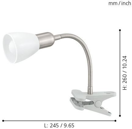 Офисная настольная лампа Dakar 3 92932 Eglo