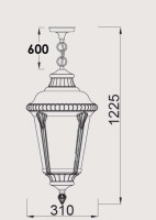 Уличный светильник подвесной MUNICH 2М 79755М Gb Oasis Light Уличный светильник подвесной MUNICH 2М 79755М Gb Oasis Light