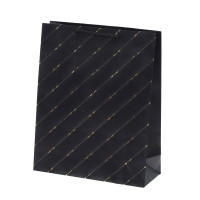 Пакет подарочный M (бумага 210г/м2, блок микс12шт), L26 W10 H32 см, 5в.