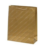 Пакет подарочный M (бумага 210г/м2, блок микс12шт), L26 W10 H32 см, 5в.