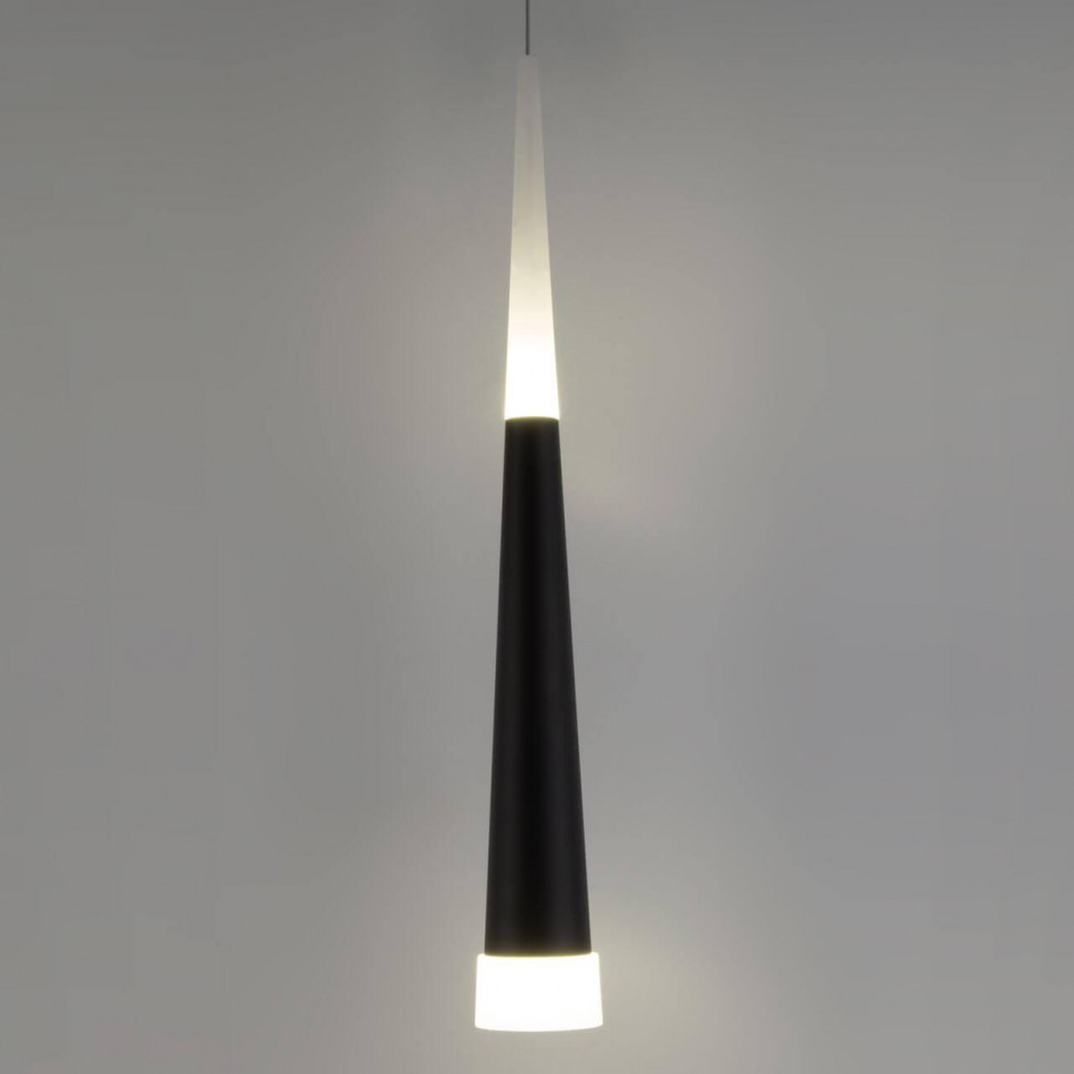 Подвесной светодиодный светильник Elektrostandard DLR038 7+1W 4200K черный матовый a044560