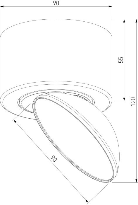 Точечный светильник Smooth 25053/LED Elektrostandard