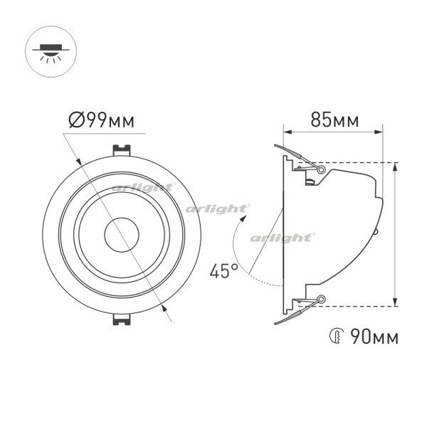 Точечный светильник EXPLORER 034520 Arlight