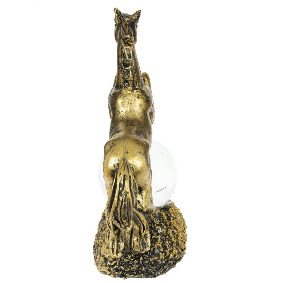 Фигурка декор в стекл шаре "Лошадь", L10 W5 H14 см, 2в.