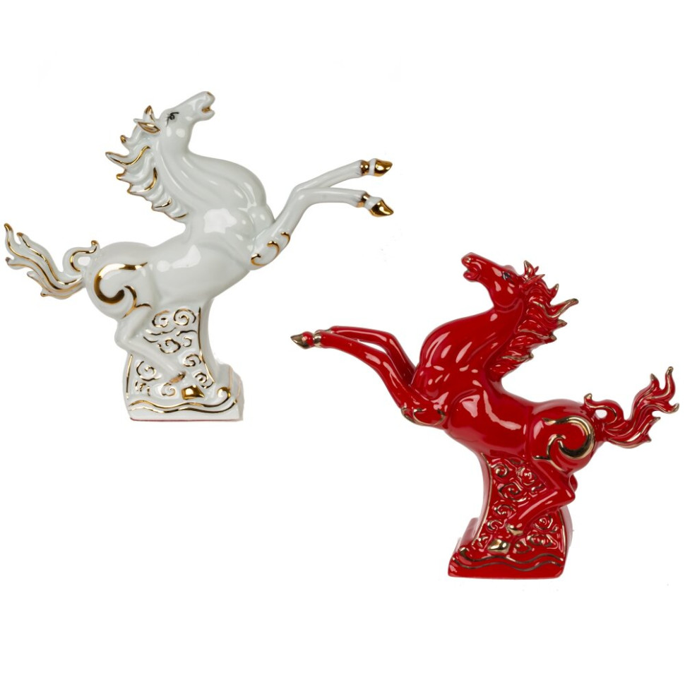 Фигурка декоративная "Лошадь", L17,5 W4,5 H15,5 см, 2в.