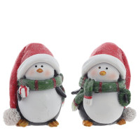 Фигурка декоративная "Пингвин",  L5 W5 H6,5 см, 2в.