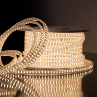 Светодиодная лента 220V 18W IP65 Лента светодиодная 220V 18W 180Led 2835 двухрядная IP65 дневной белый, 50 м Elektrostandard