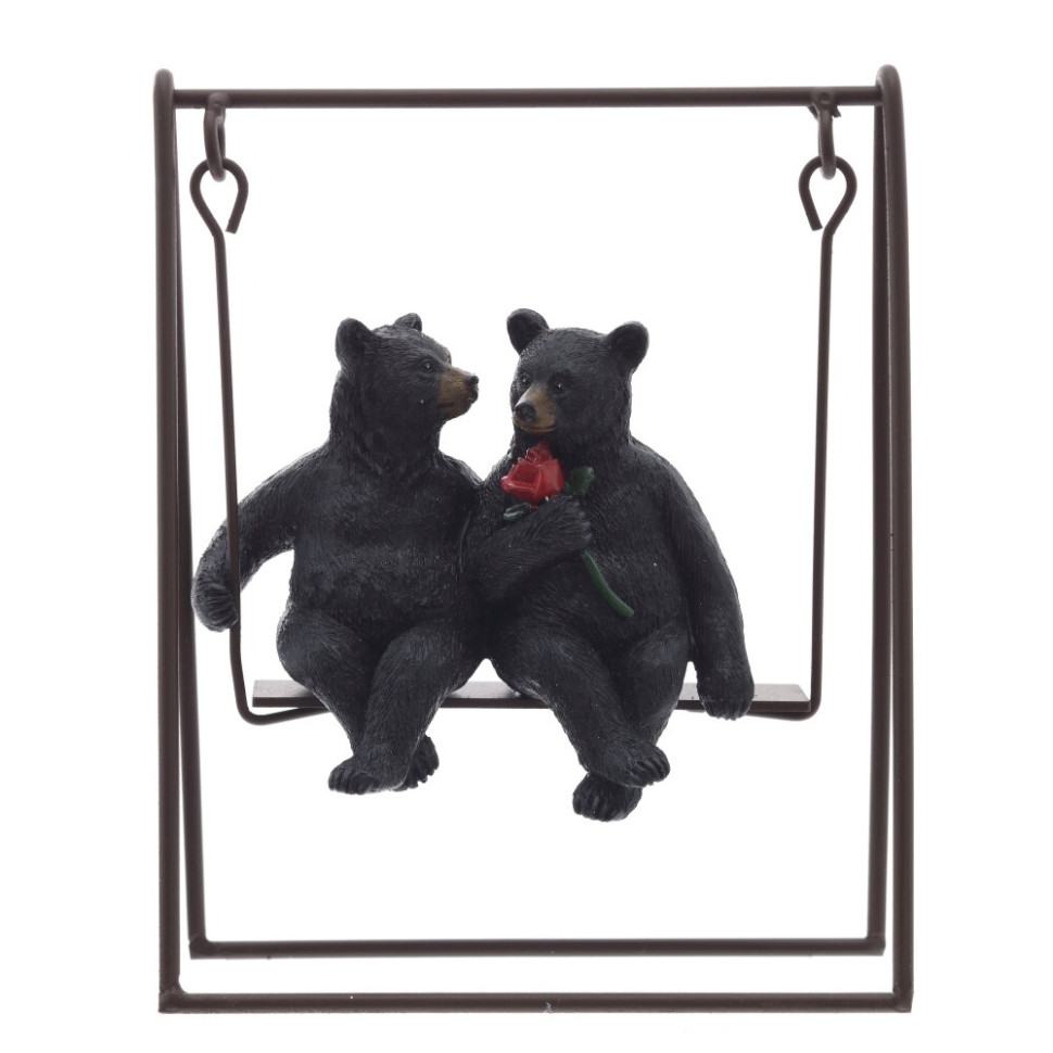 Фигурка декоративная "Медведи", L14 W6,5 H18 см