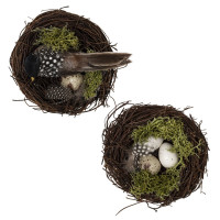 Набор из 2-х изделий декоративных "Пасхальная композиция" (3*4), L19,5 W12 H5 см