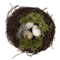 Набор из 2-х изделий декоративных "Пасхальная композиция" (3*4), L19,5 W12 H5 см